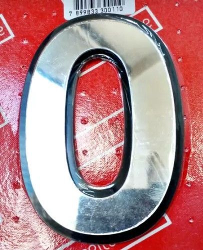 Numeral 20cm N.0 Espelhado