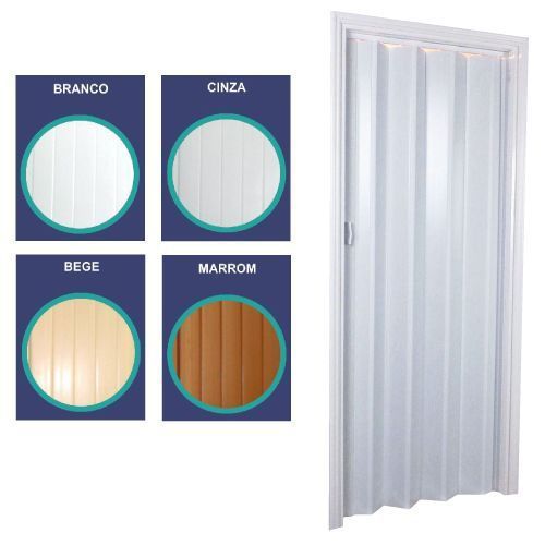 Porta Sanfonada 70cm Marrom
