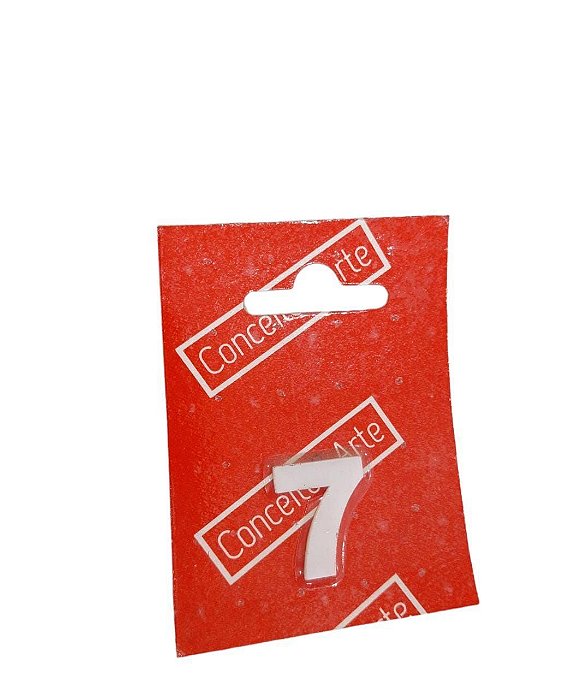Numeral 2,5cm 7-Apto Branco