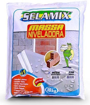 Massa Niveladora Media 18kg Branco Gelo