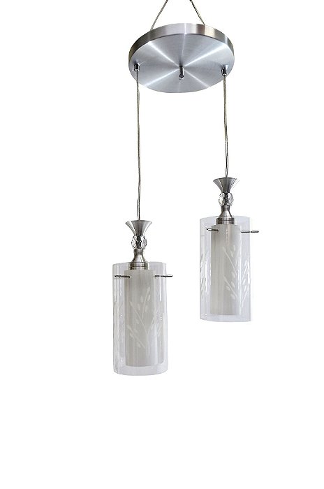 Pendente Albany 12cm E27x2 Cristallux