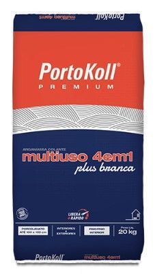 Argamassa Acii   20kg Portokoll 4em1 Branco