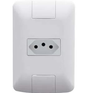 Emb Aria Cj Tomada 2p+T 10a 250v Branco Tramontina