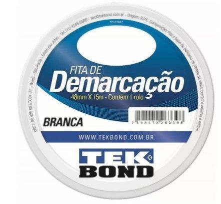 Fita Demarcacao 48x15m Tekbond Branco