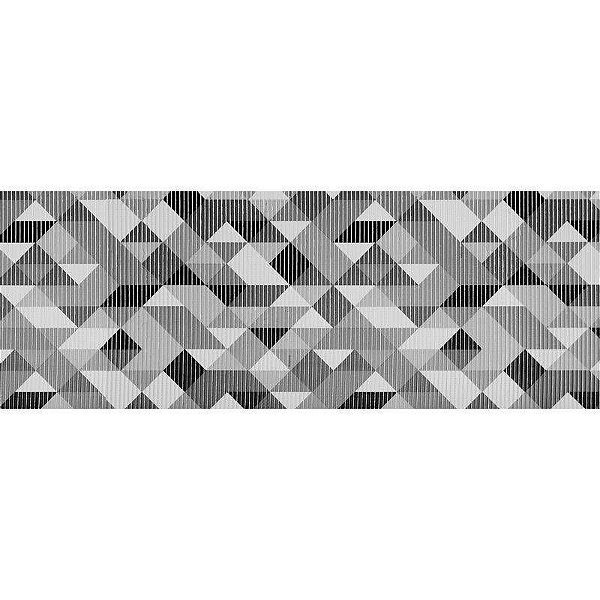 Tapete Kapazi 43cm Tropical Triangulos Cinza