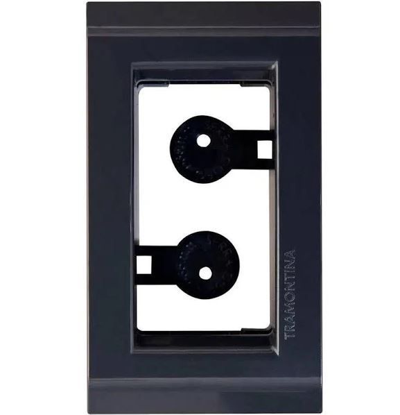 Emb Moveis Liz Placa 1 Posto Grafite Tramontina