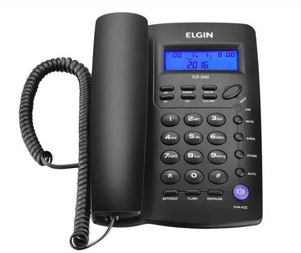 Telefone Elgin Padrao Tcf3000 Preto