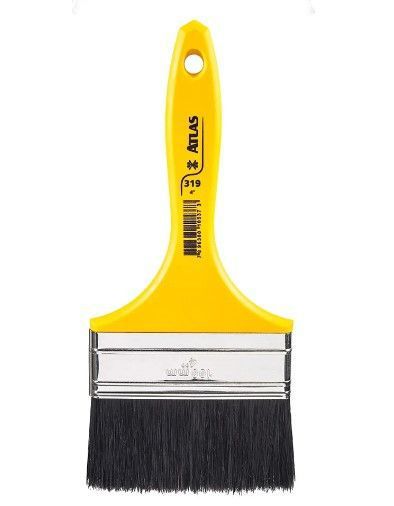 Pincel Atlas 319(H) 4       Amarelo (Cerda Preta Esmalte)