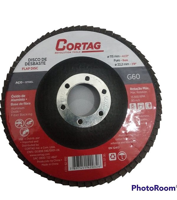 Disco Lixa Flap 4,5   60 Cortag
