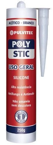 Silicone Tubo 250g   Branco Pulvitec