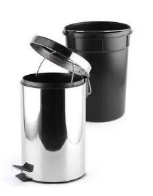 Lixeira Inox Rdesign 12lts Redonda C/ Pedal