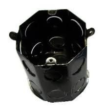 Caixa Luz Ferro 4 X 4 Redonda Dupla