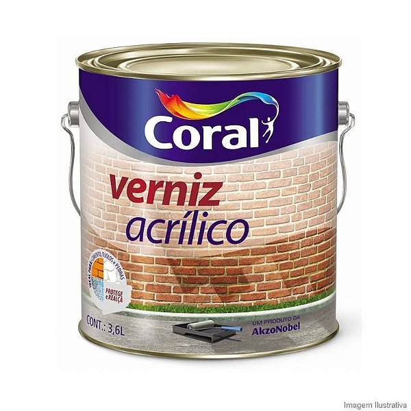 Verniz Coral 3,6l Acrilico Incolor