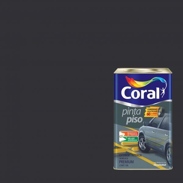 Tinta Piso Coral 18l Preto