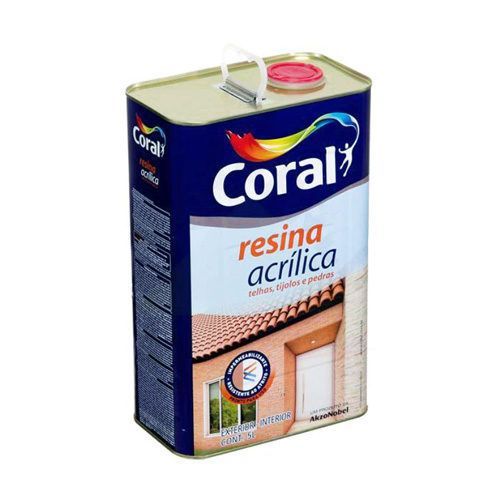 Resina Acrilica Coral 5l Agua Incolor