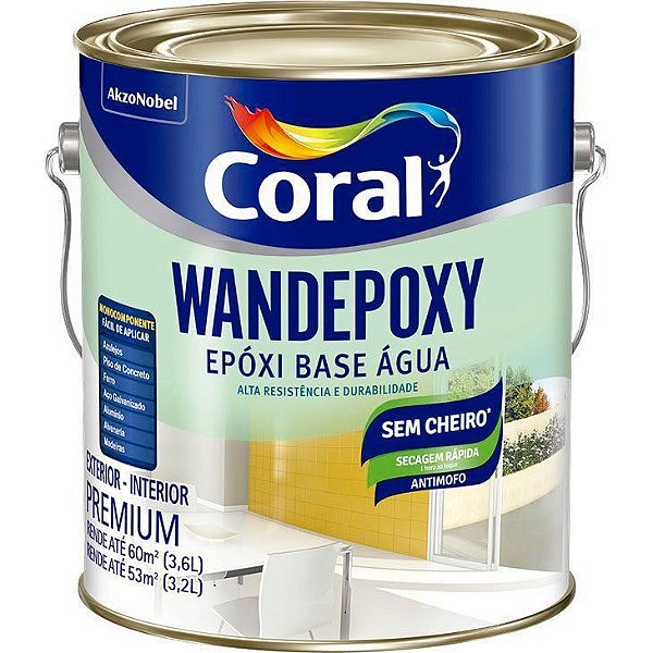 Tinta Wandepoxy Coral Branco 3,6l Brilho