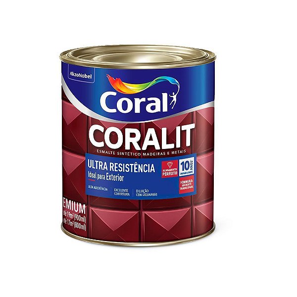 Tinta Esmalte Coralit Coral 3,6l Aluminio