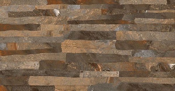 Piso Ceramico 31x59 Stone Ferrum Raffinato