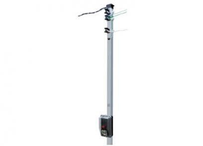 Poste Luz Galvanizado Trifasico 7,5m C/Caixa Novo