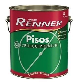 Tinta Acrilica Renner Pisos 3,6l Cinza