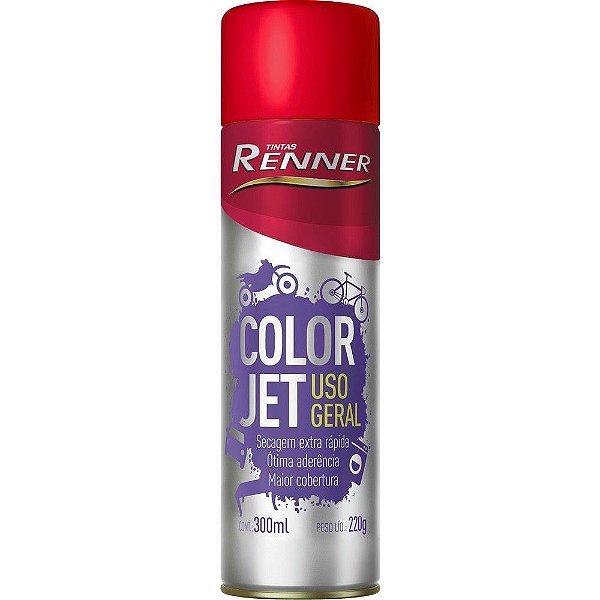 Spray Renner 300ml Luminescente Vermelho