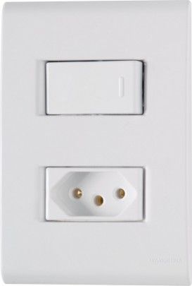 Emb Liz Interruptor (1) Simp + Tomada Tramontina