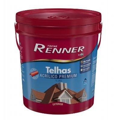 Tinta Acrilica Renner Telhas 18l Vermelho Oxido