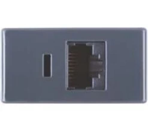 Emb Modulo Tramontina Grafite Tomada Rj 11