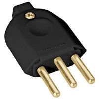 Plug Macho 3p 10a Tramontina Preto