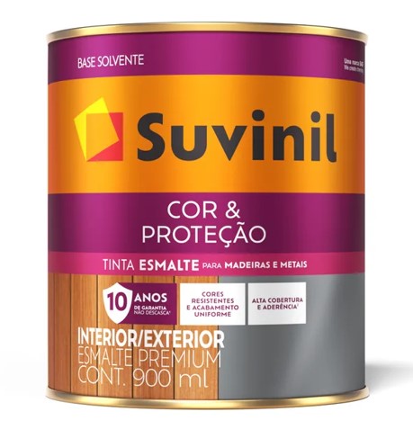 Base Suvinil Esmalte Cor&Prot Acetin B 0,8l