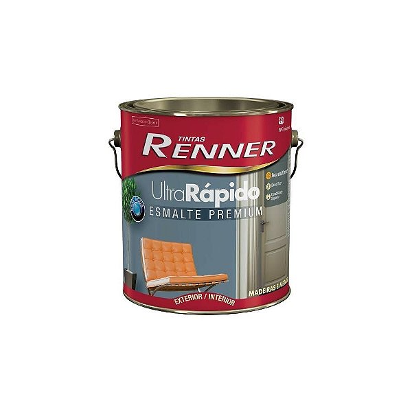 Tinta Esmalte Renner 3,6l Ultrarrapido Ab Branco