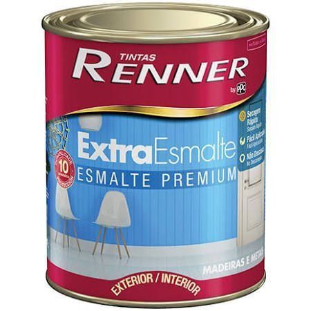 Tinta Esmalte Extra Renner 0,9l Acetin Branco