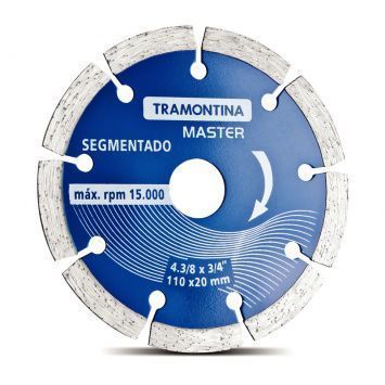 Disco Diamantado  4.3/8 Segmentado Tramontina