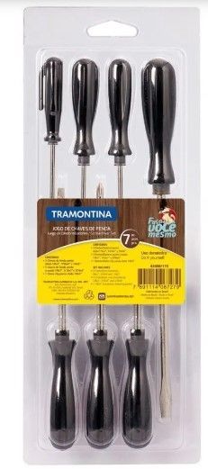 Jogo Chaves Fenda 7pcs Tramontina