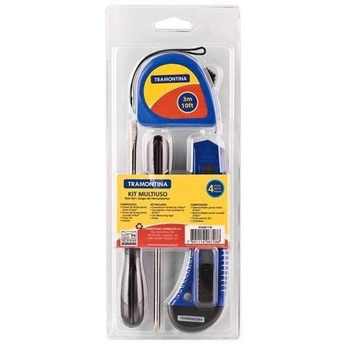 Kit Ferramentas Multiuso 4pcs Tramo