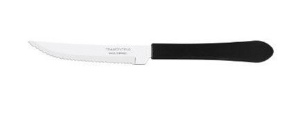 Faca Tramontina Churrasco Inox 4 Leme Preta