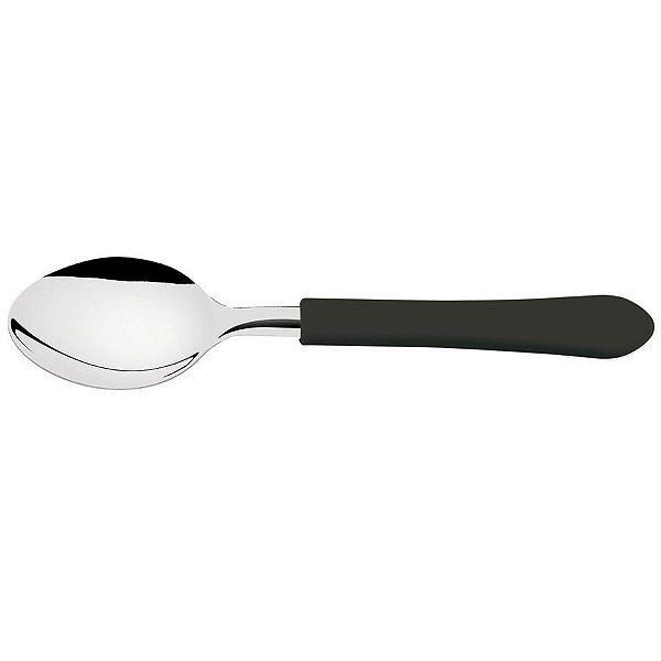 Colher Tramontina Cha Inox Leme Preta