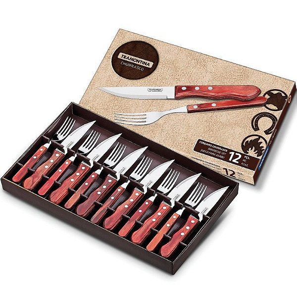 Jogo Churrasco Tramontina Inox 12pc Tradicional