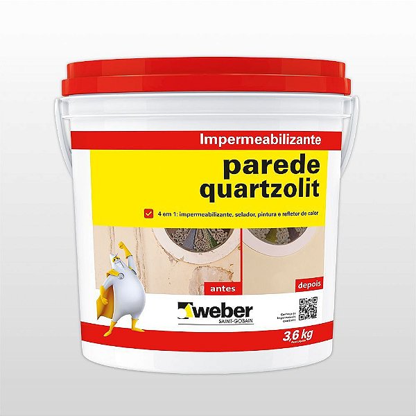 Veda Parede Quartzolit 18kg Branco