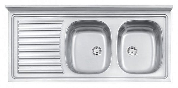 Pia Inox Tramontina 120x55 2 C.Dupla Perfecta
