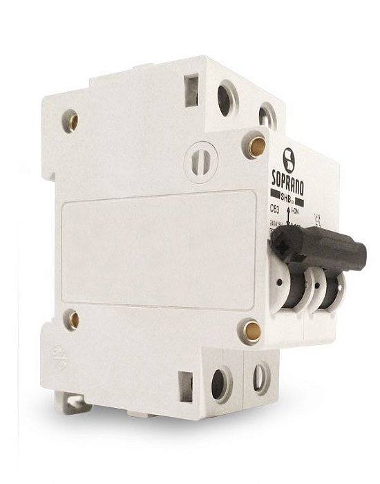 Disjuntor Soprano Branco Din 2 X 63a