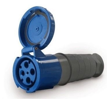 Acoplamento Industrial Soprano 3p+T+N 63a 220v Azu