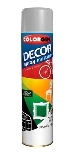 Tinta Spray Decor 360ml Aluminio