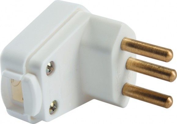 Plugue Macho Angular 3p 10a Br