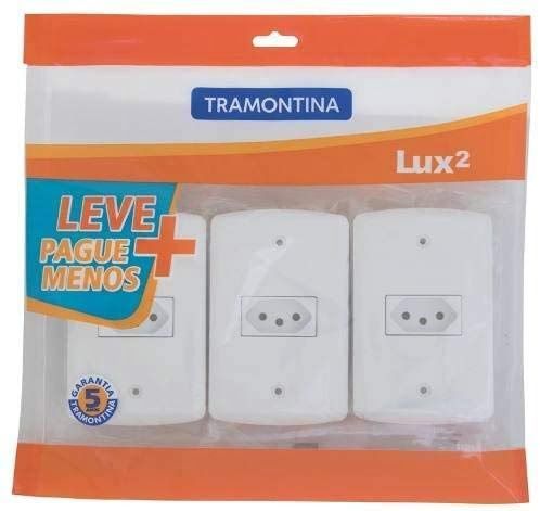 Emb Lux Tomada (1) 10a ---- (Kit C/3) Tramontina
