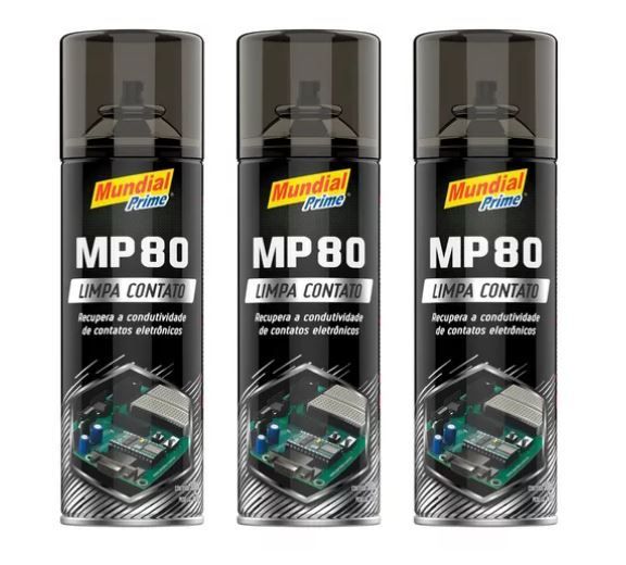 KIT 03 LIMPA CONTATO AEROSSOL MUNDIAL