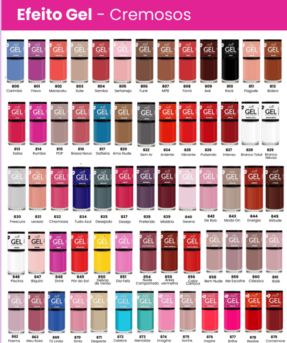 Kit 18 Esmaltes Efeito Gel
