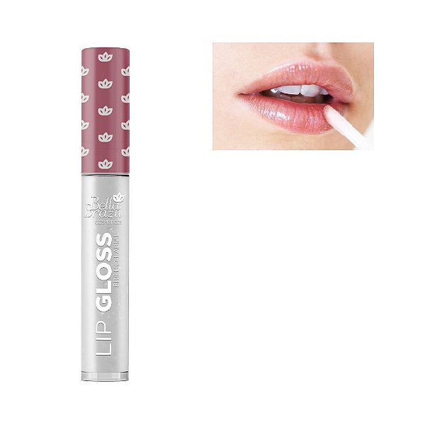 Lip Gloss Brilho Labial Bella Brazil Cor:Cristal / Transparente