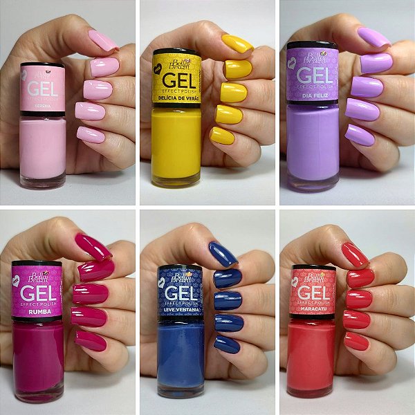 Kit Primavera- 06 Esmaltes Efeito Gel