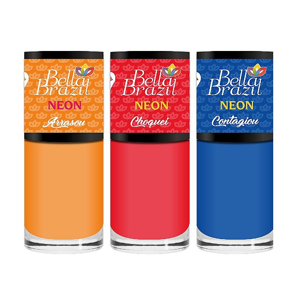 Kit 03 Esmaltes Neon